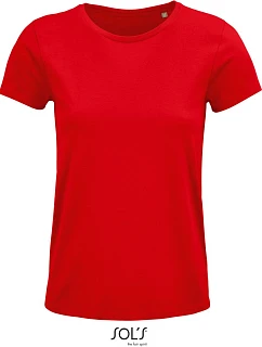 SOL'S Crusader Women Dámské tričko z bio bavlny 25.3581 red