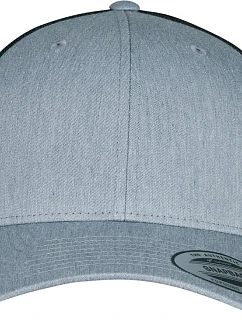 6 panelová vintage kšiltovka  heather grey/black model 22537190 - Flexfit