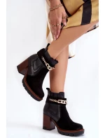 Dámské kožené kozačky model 21602024 Černé - Maciejka