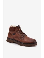 Pánské zimní kozačky model 21713700 hnědé - Wrangler