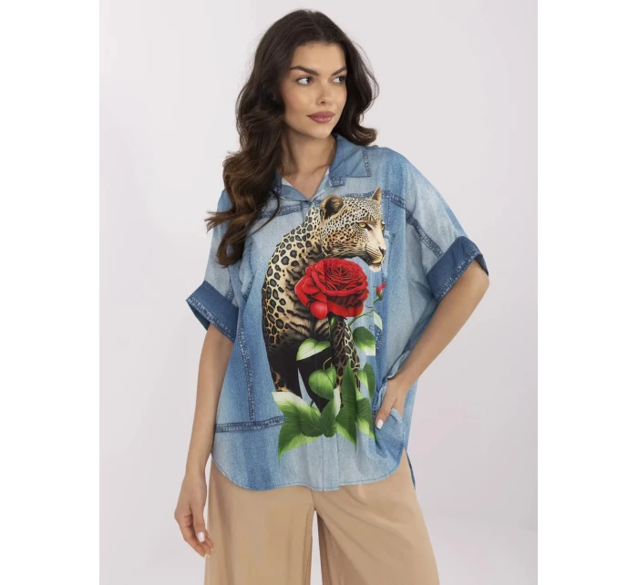 Košile DHJ KS  modrá model 21021870 - FPrice