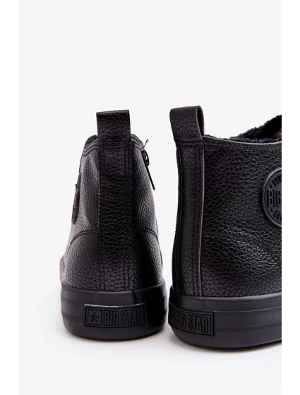 Zateplené pánské tenisky se zipem Black Big Star Zateplené pánské tenisky se zipem Black Big Star