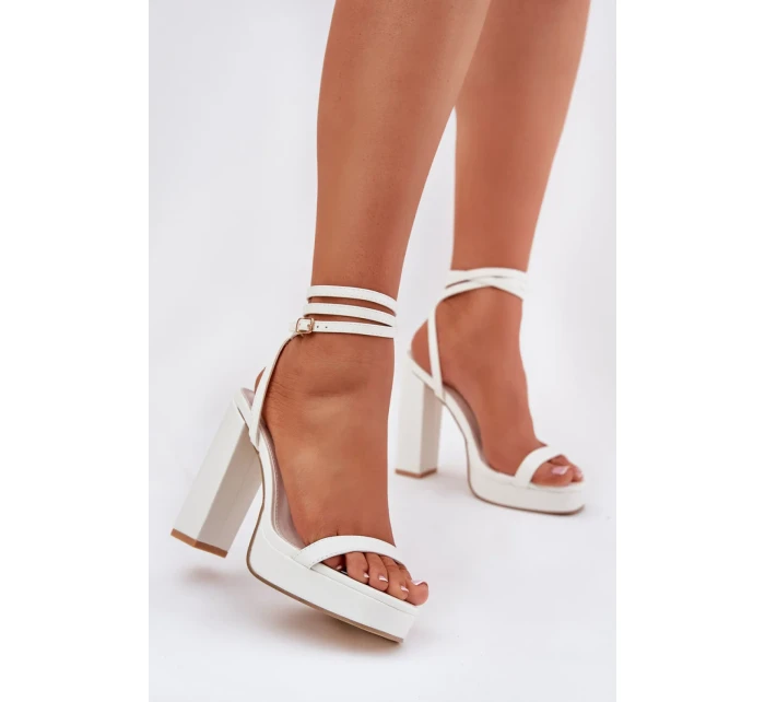 Sandály na podpatku model 212819 Step in style Sandály na podpatku model 212819 Step in style