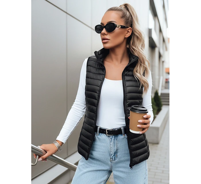 Dámská prošívaná vesta STANSY černá FashionStreet TY3102