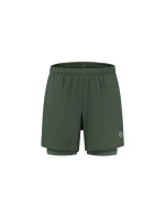 Rogelli spodenki 2w1 ESSENTIAL zielone XL