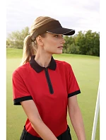 Daiber JN 1307 Dámské piqué polo se zipem 02.1307 black/black Daiber JN 1307 Dámské piqué polo se zipem 02.1307 black/black