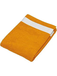 Kariban K 118 Velurová plážová osuška 20.K118 orange/white
