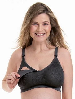 Essential Lace podprsenka na kojení s pěnovou výztuží model 19649467 antracit - Anita Maternity