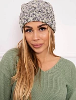 Dámská čepice Eliza K205 grey+violet+ecru
