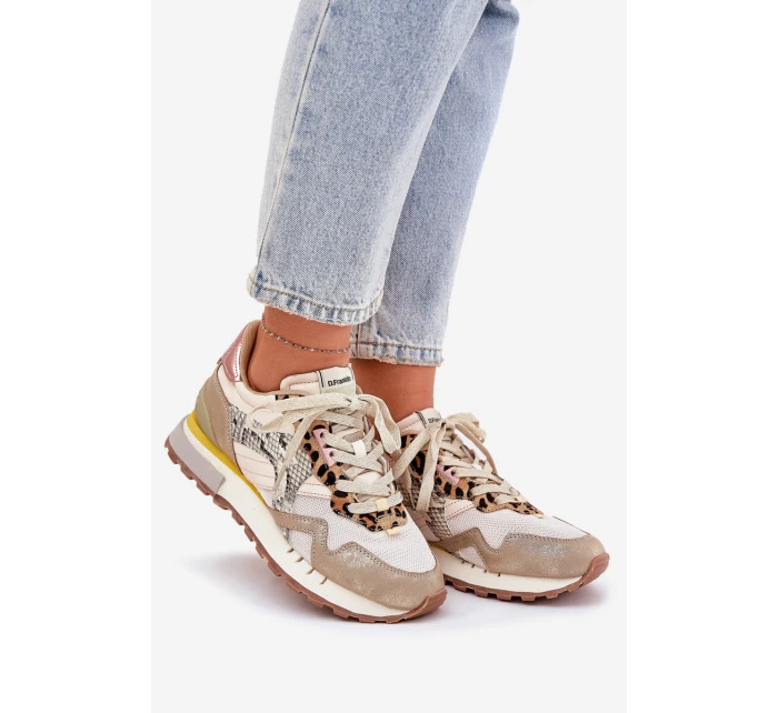 Tenisky Sportovní Boty Dámské D.Franklin DFSH378006 Zlaté