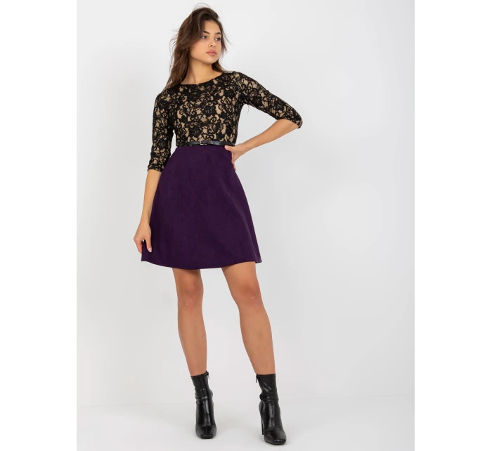 Sukienka LK SK model 21237701 ciemny fioletowy - FPrice