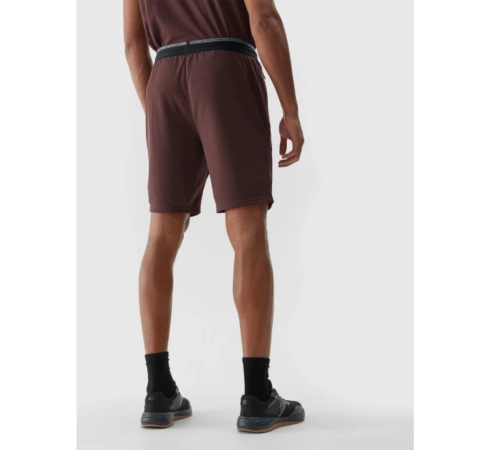 Pánské sportovní rychleschnoucí šortky 4F - hnědé Pánské sportovní rychleschnoucí šortky 4F - hnědé