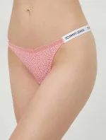 Dámská tanga HIGH LEG THONG UW0UW05160 TIC růžové - Tommy Hilfiger