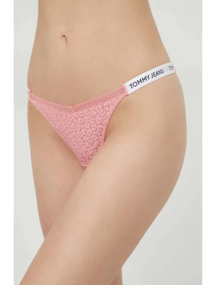 Dámská tanga HIGH LEG THONG růžové model 20146228 - Tommy Hilfiger Dámská tanga HIGH LEG THONG růžové model 20146228 - Tommy Hilfiger