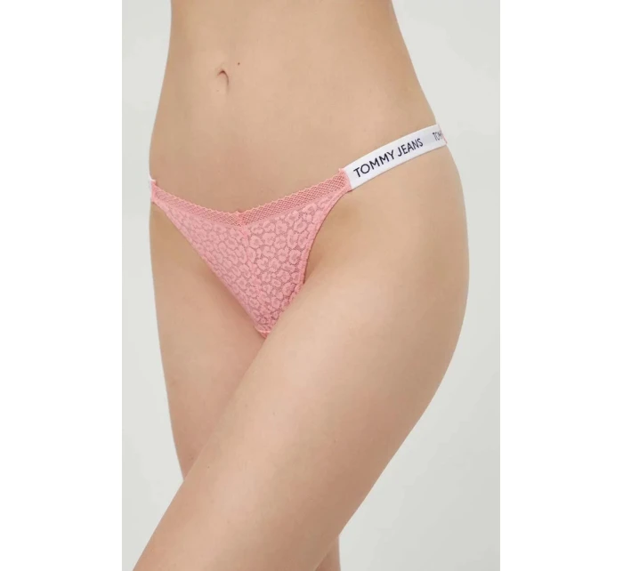 Dámská tanga HIGH LEG THONG růžové model 20146228 - Tommy Hilfiger Dámská tanga HIGH LEG THONG růžové model 20146228 - Tommy Hilfiger