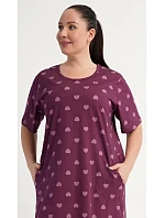 Dámské domácí šaty s krátkým rukávem model 22405680 - Vienetta Dámské domácí šaty s krátkým rukávem model 22405680 - Vienetta
