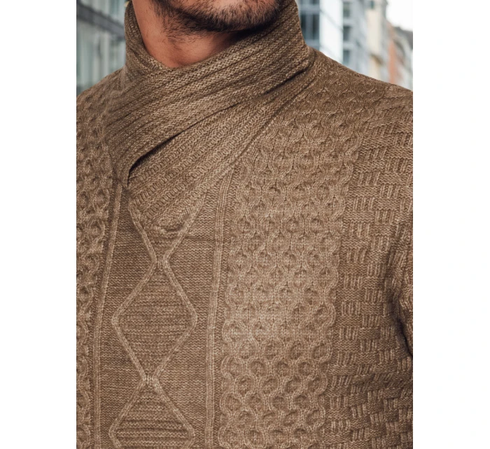 Pánský velbloudí svetr Dstreet model 21982485 - FashionStreet Pánský velbloudí svetr Dstreet model 21982485 - FashionStreet