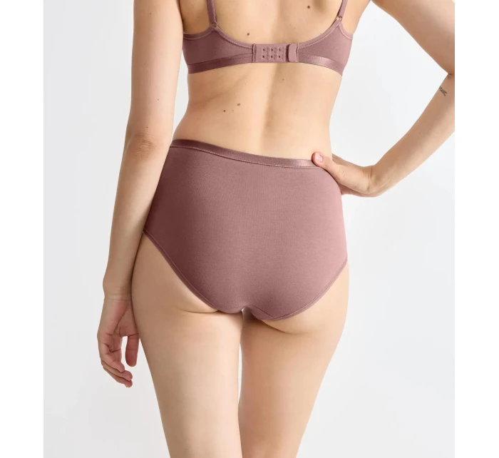 Dámské kalhotky GO Daily Cotton Highwaist - BROWN - sv. hnědé 1141 - SLOGGI Dámské kalhotky GO Daily Cotton Highwaist - BROWN - sv. hnědé 1141 - SLOGGI