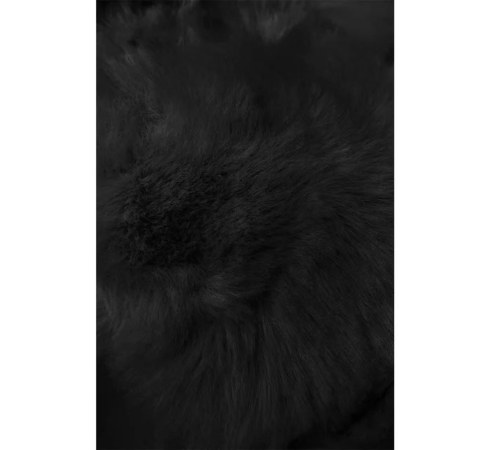 Černá dámská zimní bunda s opaskem (5M3156-392) Černá dámská zimní bunda s opaskem (5M3156-392)