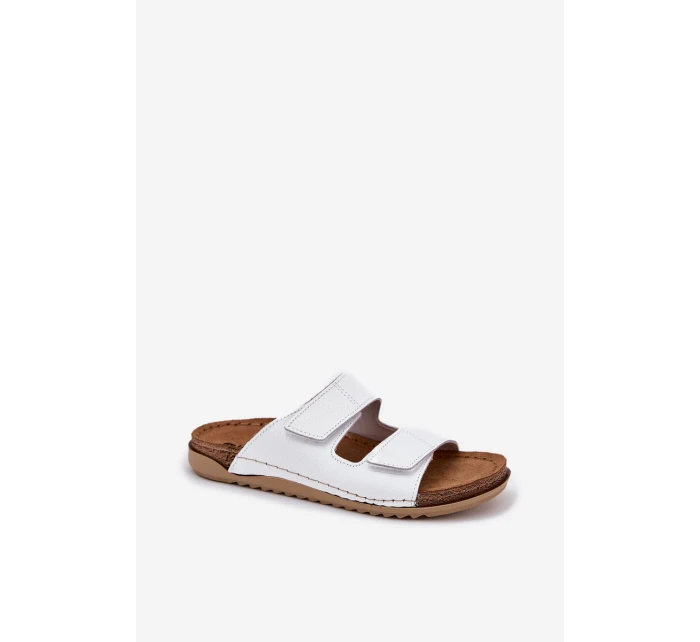 Dámské Kožené Sandály Inblu Bílé AA0005GU