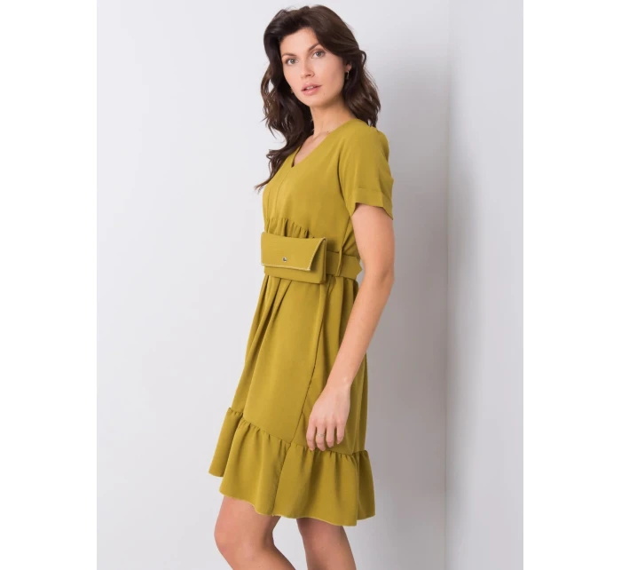 Šaty DHJ SK 13078.31P olivový Šaty DHJ SK 13078.31P olivový