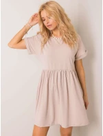 Šaty RV SK model 21784378 béžová - FPrice Šaty RV SK model 21784378 béžová - FPrice