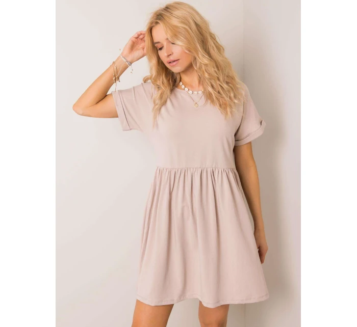 Šaty RV SK model 21784378 béžová - FPrice Šaty RV SK model 21784378 béžová - FPrice