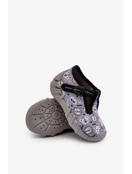 Pohodlné dětské pantofle BEFADO šedé Pohodlné dětské pantofle BEFADO šedé