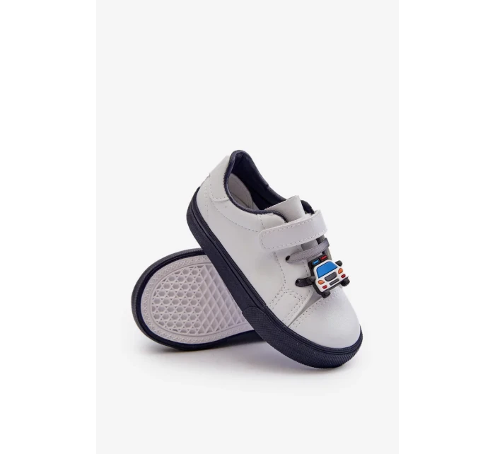 Dětské tenisky Tenisky se špendlíkem, bílá a námořnická modrá Pennyn Dětské tenisky Tenisky se špendlíkem, bílá a námořnická modrá Pennyn