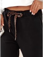 Dámské kalhoty COMFYSTY černé FashionStreet UY2296