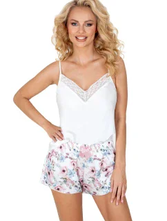 Dámské pyžamo Rosa 1/2 cream - Donna