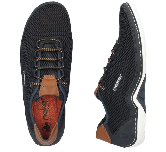 Pohodlné polobotky Rieker M RKR666 navy blue