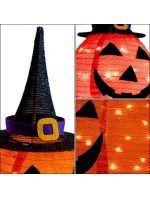 DEKORATIVNÍ DÝNĚ S KLOBOUKEM 68CM HALLOWEEN 30LED