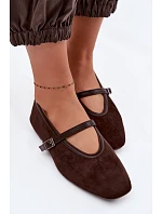 Felora Eko semišové balerínky s páskem