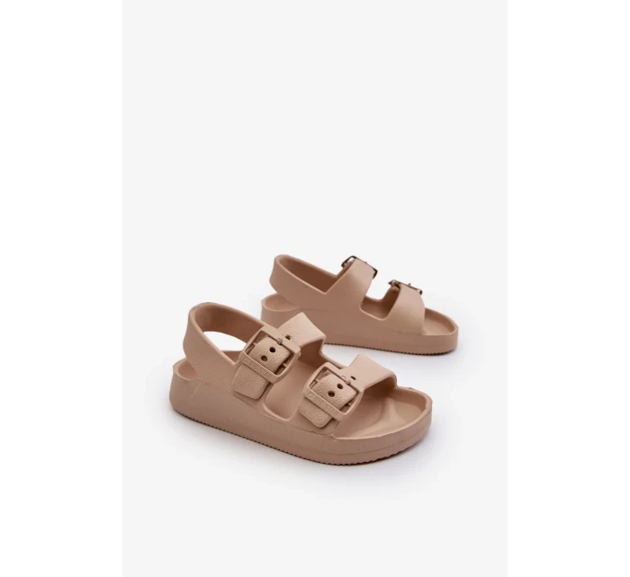 Dětské lehké sandále s přezkami BIG STAR Béžové Dětské lehké sandále s přezkami BIG STAR Béžové