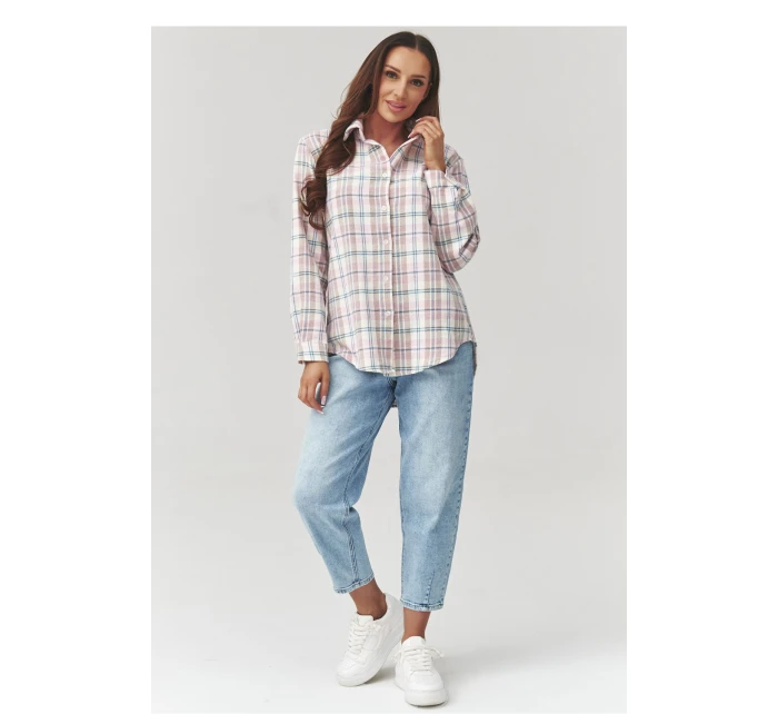 Košile s dlouhým rukávem  model 223232 Makadamia