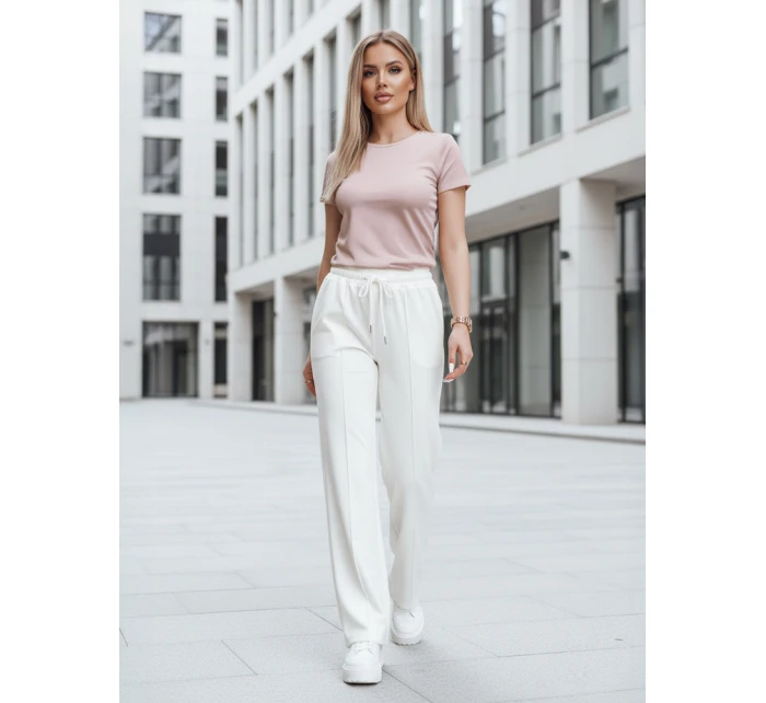 Dámské tepláky DRESSANIK ecru FashionStreet UY2703 Dámské tepláky DRESSANIK ecru FashionStreet UY2703