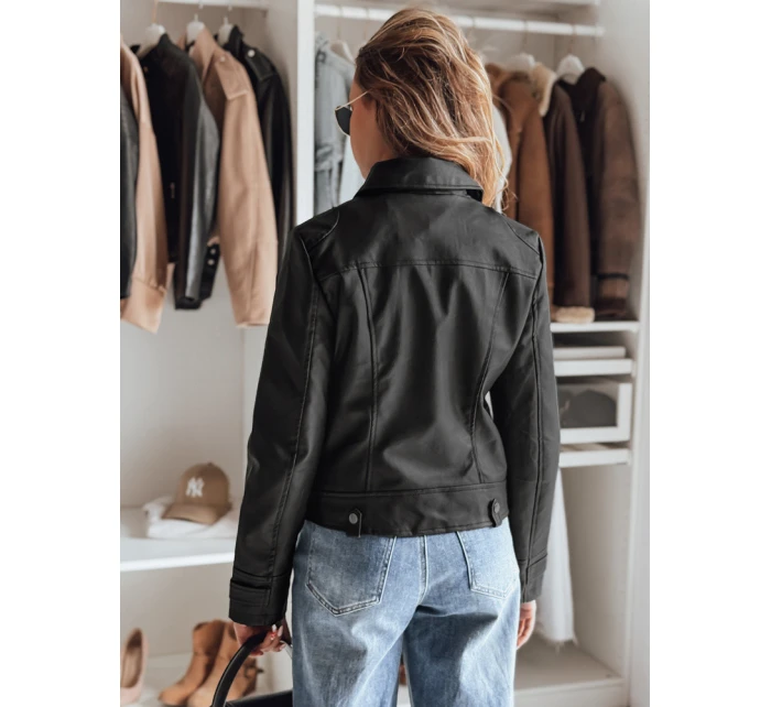 Dámská kožená bunda DARKGLORY black FashionStreet TY4963 Dámská kožená bunda DARKGLORY black FashionStreet TY4963