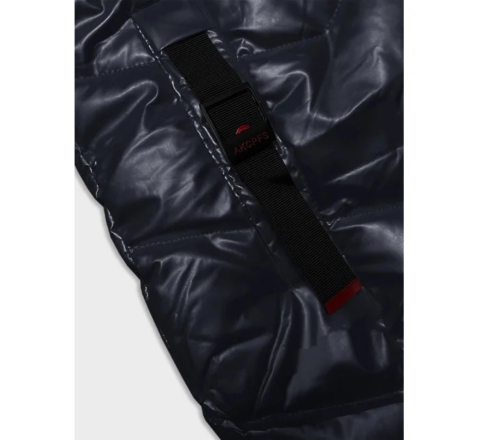 Tmavě modrá dámská vypasovaná zimní bunda Line model 21247543 - ROSSE LINE