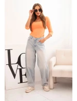 Tričko  oranžová model 21191415 - K-Fashion