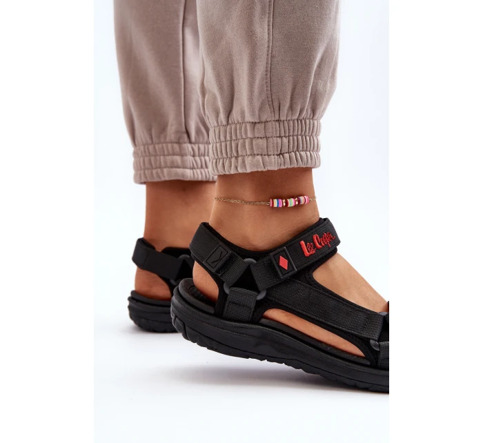 Dámské sandály model 21649054 Černé - Lee Cooper Dámské sandály model 21649054 Černé - Lee Cooper