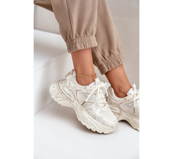 Dámské Tenisky S Na Platformě Béžové model 21680941 - Boto Dámské Tenisky S Na Platformě Béžové model 21680941 - Boto