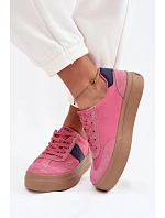 Dámské semišové tenisky Big Star TT274164 Růžové