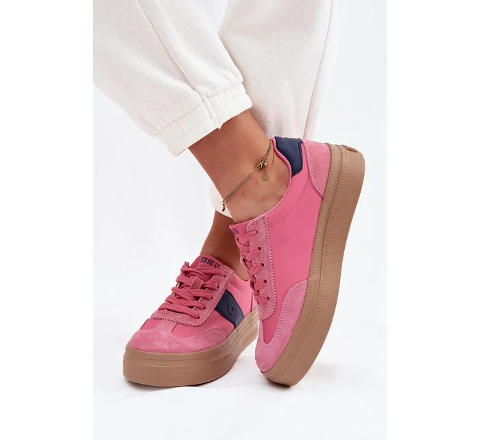 Dámské semišové tenisky Big Star TT274164 Růžové