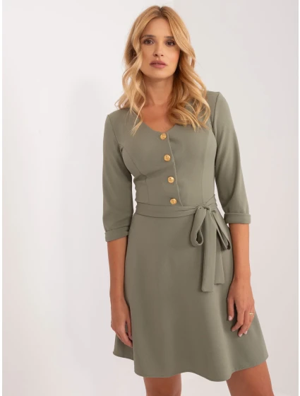 Sukienka LK SK model 21110944 khaki - FPrice Sukienka LK SK model 21110944 khaki - FPrice