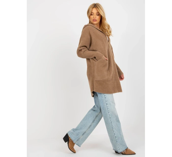 Dámský kabát MBM EN světle hnědá model 18140239 - FPrice Dámský kabát MBM EN světle hnědá model 18140239 - FPrice