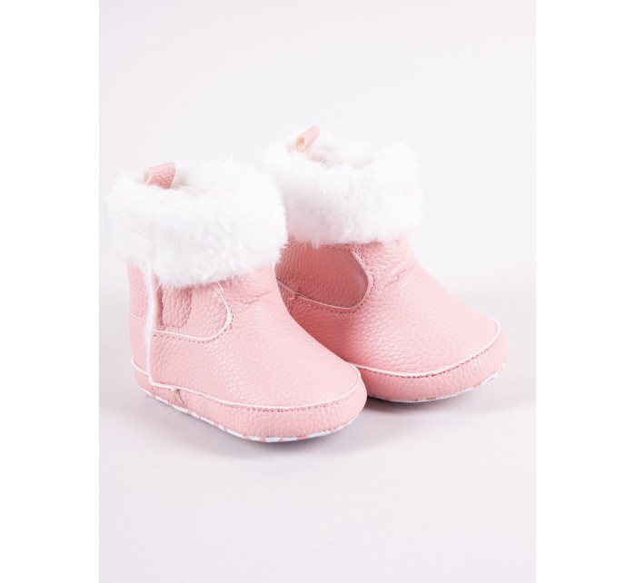 Dívčí boty na suchý zip model 17945673 Pink - Yoclub