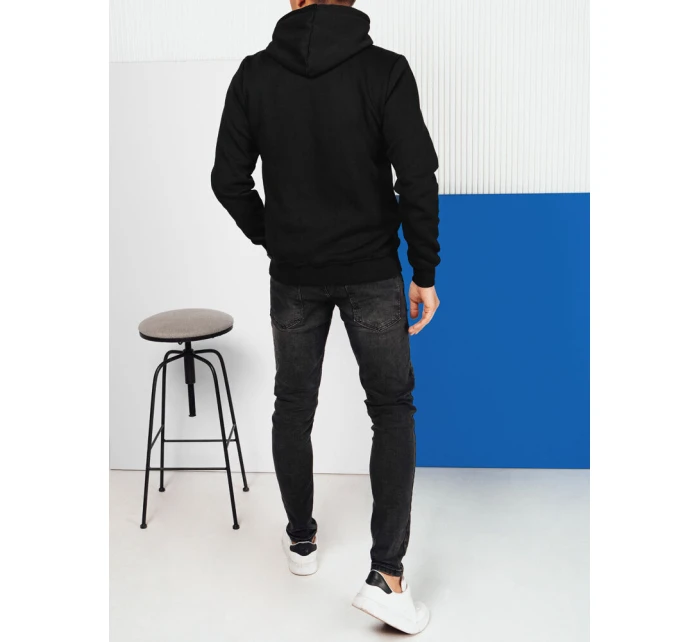 Pánská mikina s kapucí černá Dstreet BX5701