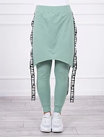 Kalhoty/oblek s nápisem selfie tmavě mátový