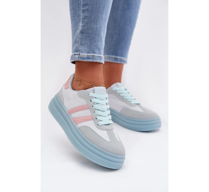 Dámské tenisky na platformě modré Galleria